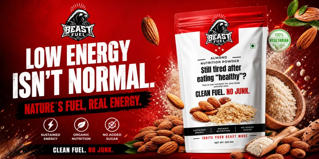 Beast Fuel almond nutrition powder supplement in Canada